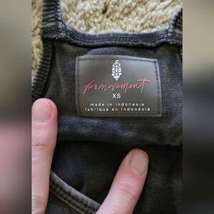 FP Movement by Free People Black Tank Jumpsuit Romper